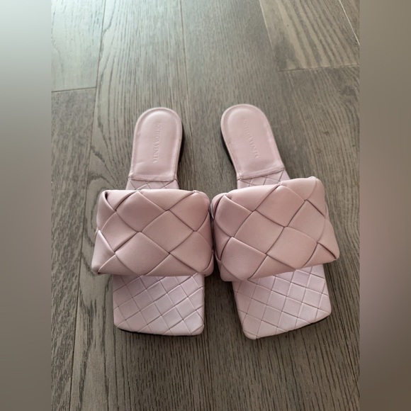 Bottega Veneta light pink/Purple Lido Flat Sandals Size9 - Picture 5 of 7